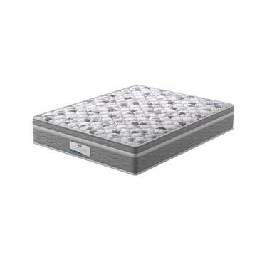 Imagem de Colchão King Size Probel Century D28 com Molas Ensacadas e Pillow Euro 32x193x203cm - Branco/Cinza