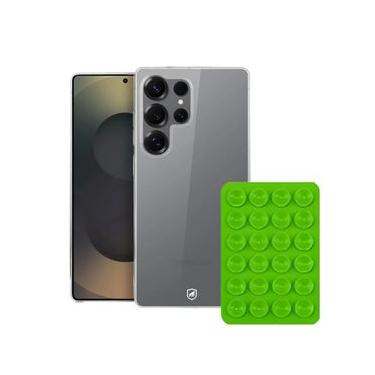 Imagem de Kit Capa Crystal Slim para Samsung Galaxy S25 Ultra +  Ventosa - VERDE - Gshield