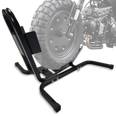 Imagem de Garvee Calço de roda universal e suporte de motocicleta resistente 680 kg capacidade ajustável calço de roda de motocicleta 40.6 cm - 53.3 cm para reboques, cruzadores, bicicletas esportivas e sujeira