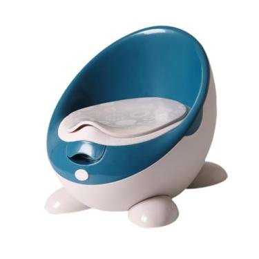 Imagem de Esquirla Vaso sanitário infantil, cadeira de penico infantil, fácil de limpar, fundo antiderrapante, portátil, com tampa, penico, treinador de penico, mictório, Azul