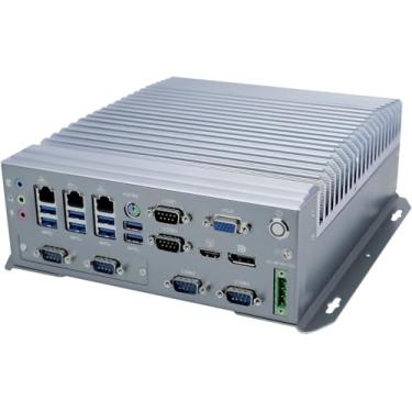 Imagem de Partaker Computador industrial sem ventilador, Mini PC, IPC, I5 6500T, Windows 11/Linux Ubuntu, I16, Intel Q170, VGA, DP, HDMI, 6 x COM, 3 x LAN, DC Phoenix, 9 a 36V, 2 x SIM Slot, 16G RAM, 256G SSD,