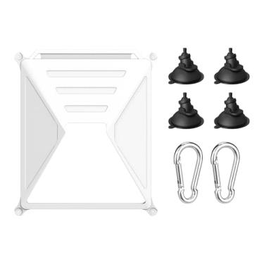 Imagem de INOVAGEN Starlink Mini suporte para carro, capa protetora de silicone 2 em 1 Starlink e kit de montagem com ventosa para janela de teto solar de carro, estojo de sinal estável para trailers de carros