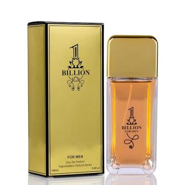 Imagem de NovoGlow 1 Billion - Perfume Eau De Toilette Spray, fragrância para homens - Daywear, conjunto casual de colônia diária com bolsa de camurça Deluxe - garrafa de 3,4 onças - presente de beleza EDT ideal para aniversário, aniversário