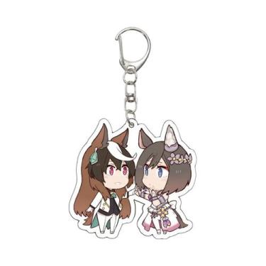 Imagem de Chaveiro Anime Pretty Derby 55MM Modelo Acrílico Suzuka Tokai Teio Pre