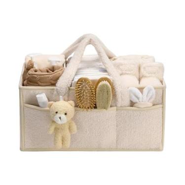 Imagem de Organizador De Fraldas Para Bebê Em Forma De Urso De Pelúcia, Bolsa De