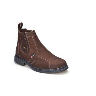 Imagem de Botina Masculina Vaquejada Vaqueiro Em Couro Legítimo Amarok, 40