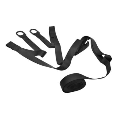 Imagem de KiBcsLic Corda de reboque para motos de neve, reforçada, com engate rápido, extra longa, para emergências, com dois ganchos para uso na trilha.