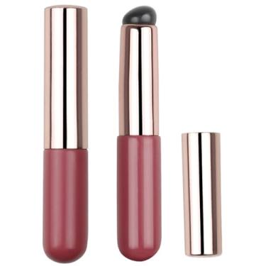 Imagem de Pincel de Maquiagem Silicone Batom Iluminação e Mistura Dedo Ferramentas Beleza Portáteis Suaves Amigáveis à Pele Fáceis Limpar Confortáveis Aplicação Precisa Final Natural Viagem Em Movimento Versáti