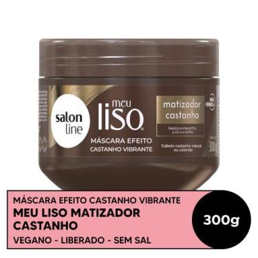 Imagem de Máscara Capilar Matizadora Salon Line Meu Liso Castanho 300g