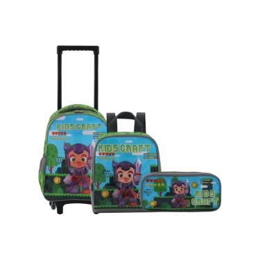 Imagem de Kit Mochilete Lancheira Estojo Artesanato Infantil