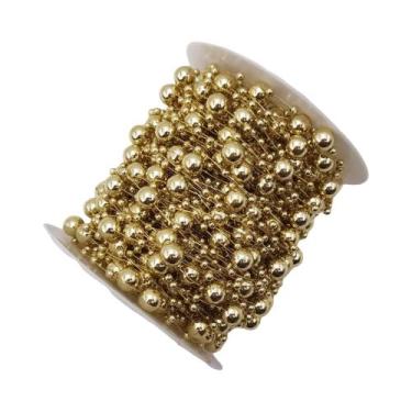 Imagem de Guirlanda De Pérolas Artificiais De 10m Para Árvore De Natal, Corrente