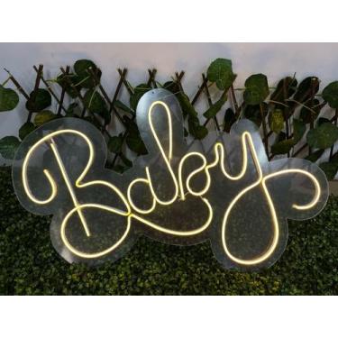 Imagem de Luminária LED BABY Iluminação para o Quarto Decoração 80cm, Branco que
