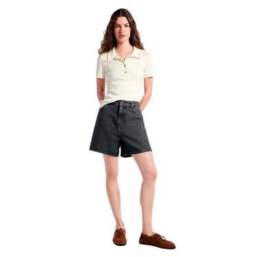 Imagem de Shorts jeans Hering Preto Feminino Cintura Alta-Feminino
