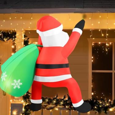 Imagem de Papai Noel, Papai Noel Grande 1,2 Metro,Inflavel de Natal,InfláVel Natal, Con Luz Led I...
