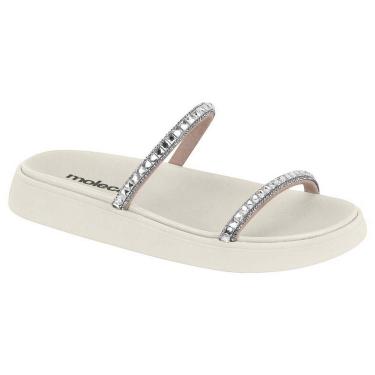 Imagem de Chinelo Feminino Papete Moleca Tiras Cristal Casual 5469.118-Feminino