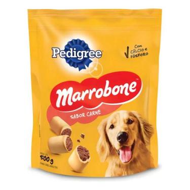 Imagem de Petisco para Cães Adultos Recheio Carne Pedigree Marrobone P