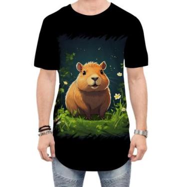Imagem de Camiseta Longline Capivara do Bem Animalzinho 7 - Kasubeck Store®, G
