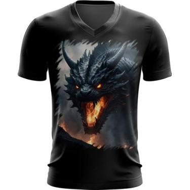 Imagem de Camiseta Gola V Leviathan Infernal Fogo 2, INF 14
