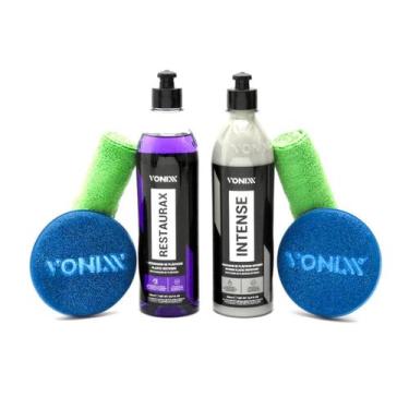 Imagem de Kit para plástico intense restaurax vonixx limpeza e restauração de pl