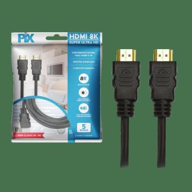 Imagem de Cabo hdmi 2.1 - 8k hdr 19p 5m ideal consoles preto - PIX
