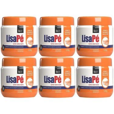 Imagem de Kit 6 Creme Super Hidratante Pe Lisa Pe BioSoft Ureia Ressecamento Exc