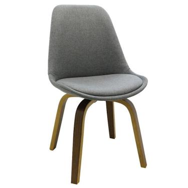 Imagem de Cadeira Decorativa Sala e Escritório Softline Linho Cinza