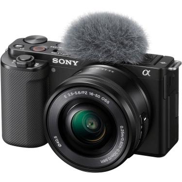 Imagem de Câmera Sony ZV-E10 Mirrorless 4K com Lente 16-50mm (Preta)