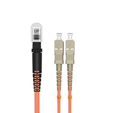 Imagem de Cabo Jumper Óptico Duplex Multimodo Multimodo MTRJ Feminino para SC da Jeirdus – 3 m MTRJ-SC 62.5/125um OM1 MM LSZH Laranja