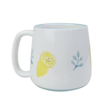 Imagem de Itgeaeu Xícara de chá de cerâmica de alça grande, canecas com padrão de frutas, máquina de lavar louça e cofre de micro-ondas (color 2)