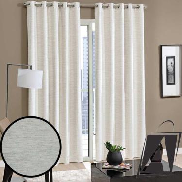 Imagem de Cortina Blackout Em Linho Ilhós Aneliza Dohler 2,00m x1,80 m