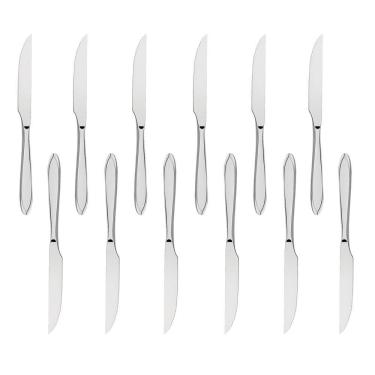 Imagem de Conjunto Facas para Churrasco Almoço Laguna 12 Und Inox Tramontina