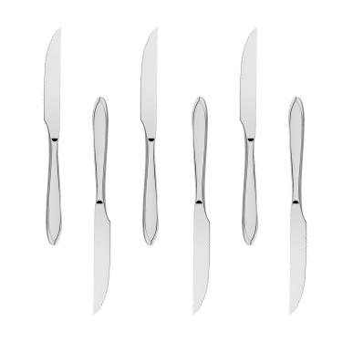 Imagem de Conjunto Facas para Churrasco Almoço Laguna 6 Und Inox Tramontina