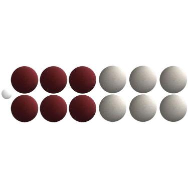 Imagem de Jogo Bola Bocha Oficial 950g 107mm (regra Mundial) 12 Bolas