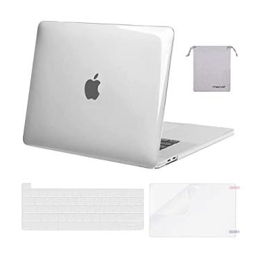 Imagem de MOSISO Compatível com MacBook Pro de 16 polegadas versão 2020 2019 A2141 com Touch Bar Touch ID, capa protetora de plástico rígido e capa de teclado, protetor de tela e bolsa de armazenamento,