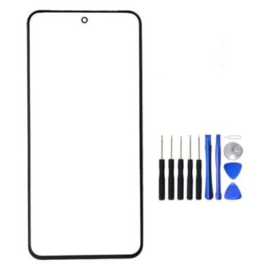 Imagem de UPONEW Para Google Pixel 8 tela frontal preta painel de vidro externo substituição de lente com ferramenta de abertura (não LCD e não digitalizador)