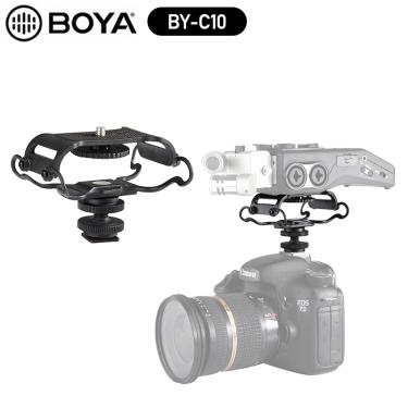 Imagem de Boya BY-C10 microfone choque montagem para zoom h4n/h5/h6 para sony tascam dr-40 dr-05 dr-07