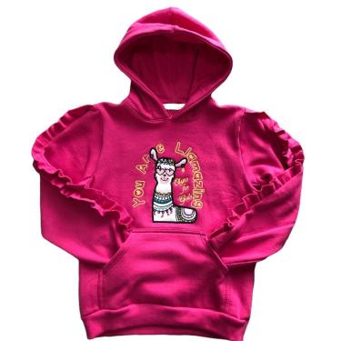 Imagem de Blusa De Frio Casaco Moletom Infantil Feminina Fechada Olyns-Feminino