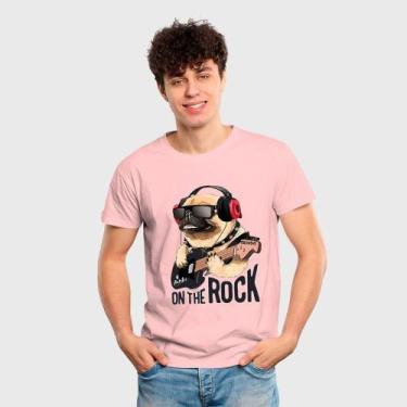 Imagem de Camiseta Masculina Algodão Estampa On The Rock Casual - Samcro Vestuár