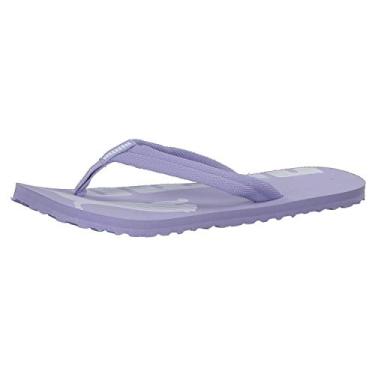 Imagem de PUMA Chinelo masculino, Roxo (lavanda doce-puma branca), 4 Big Kid