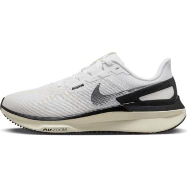 Imagem de Nike Tênis de corrida feminino Nike Structure 25 Road, Leite de coco branco e preto, 37