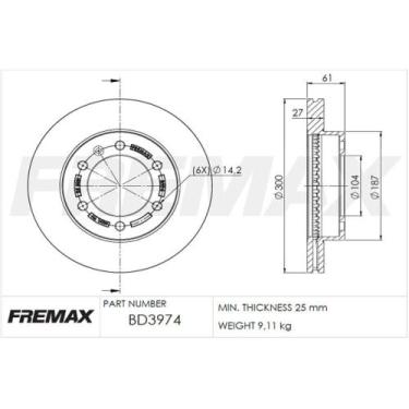 Imagem de Par Disco Freio Dianteiro Trailblazer 2017 a 2024 BD3974 - FREMAX