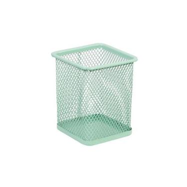 Imagem de 1 Porta Trecos Lápis Caneta de Mesa em Metal Aramado Redondo Quadrado 