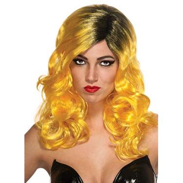 Imagem de Rubie's Costume Co Peruca feminina Lady Gaga Tour, Amarelo, tamanho nico