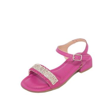 Imagem de Sandália Infantil Pink Cats Salto Baixo REF: V-3803, 29