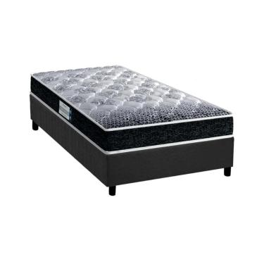 Imagem de  Cama Box Solteiro: Colchão Espuma Probel D33/EP Anatômico Advanced Tech1500 + Base CRC Suede Gray(88x188)
