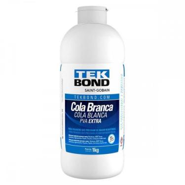 Imagem de Cola Branca Tekbond Extra Pva 1Kg - BRASCOLA, Branco
