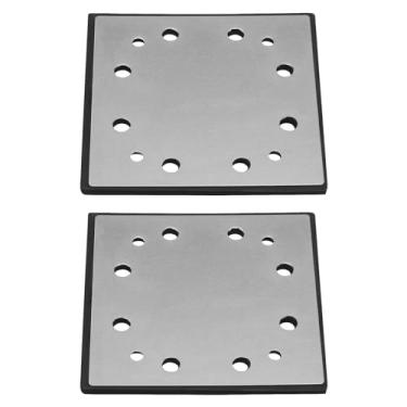 Imagem de ECSiNG 2 peças 116 x 107 mm almofada de lixamento placa de base de suporte almofada de substituição para lixadeira de acabamento compatível com cabo Porter 340 13592