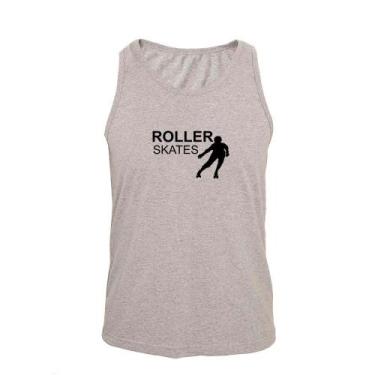 Imagem de Regata Masculina Algodão Roller Skates Estampada Verão - Ragor, EXG, C