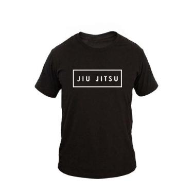 Imagem de Camiseta Masculina Algodão Manga Curta Jiu Jitsu Quadrado - Ragor, P, 