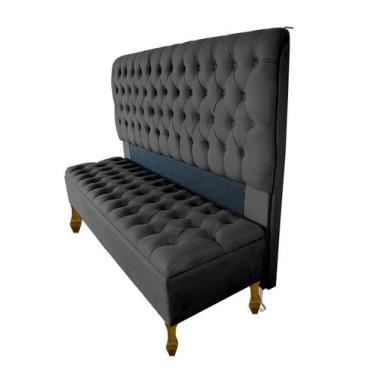 Imagem de Kit Cabeceira + Recamier Baú Iza Para Cama Box Casal Padrão 138 Cm - S